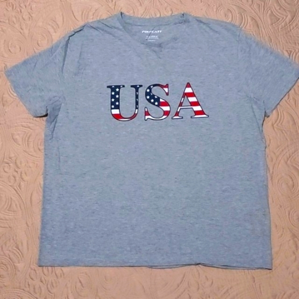 MENS FOURCAST XL USA TEE SHIRT